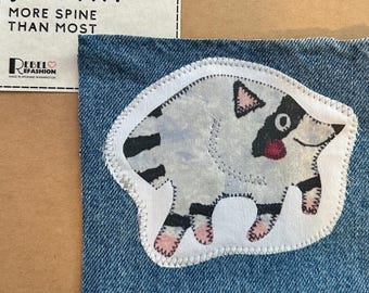 Jimothy Raccoon Upcycled Hand-Made Patch, Two-Sizes