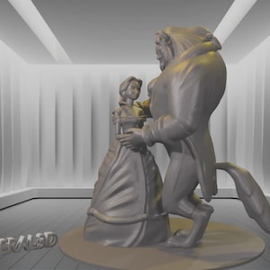 ビースト アンド ビューティ 3D STL ファイル