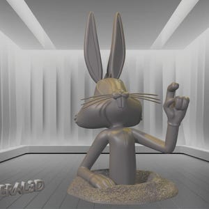 Archivo STL 3D de Bugs Bunny Ground