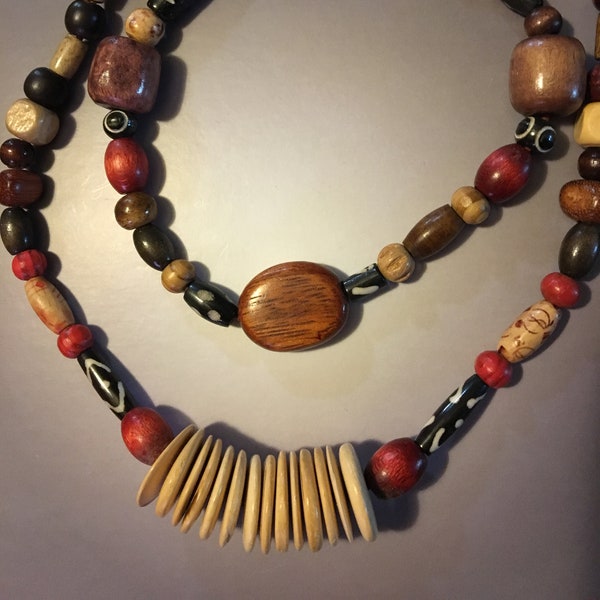 African Wood Beads