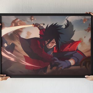 Madara Uchiha War Fight Exclusive Poster Edition, Digitaler Madara Uchiha Posterdruck, beste Druckqualität, Madara Uchiha Colored Edition.