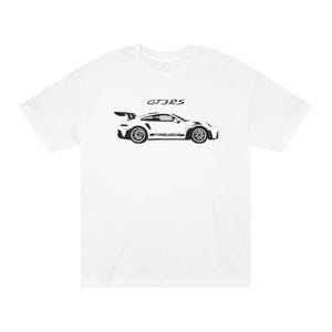 Koszulka Porsche GT3RS Unisex Classic, Koszulka Porsche Black and White, Koszulka Porsche Fan, Koszulka dla entuzjastów samochodów, Koszulka dla miłośników samochodów wyścigowych