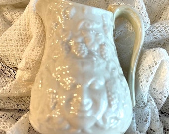 Belleek Pottery Ireland “Bacchus and Grapes” Creamer 1926-1946.