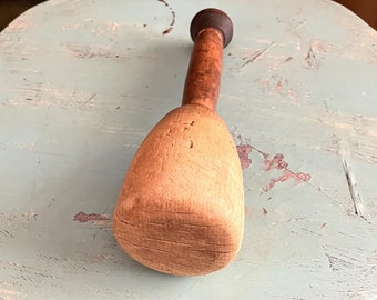 Antique Potato Masher, Wood Masher, Farmhouse Kitchen Décor