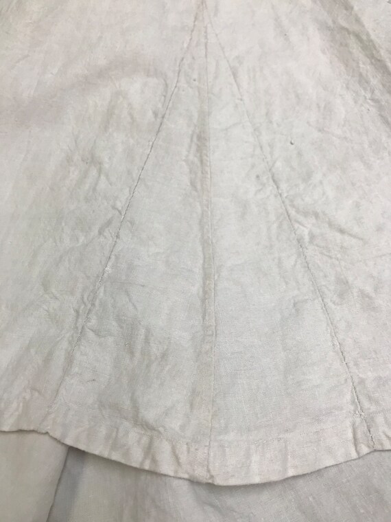 Antique French Linen Nightgown Monogrammed - image 7