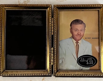 Mickey Rooney advertising photo in frame Mid-century