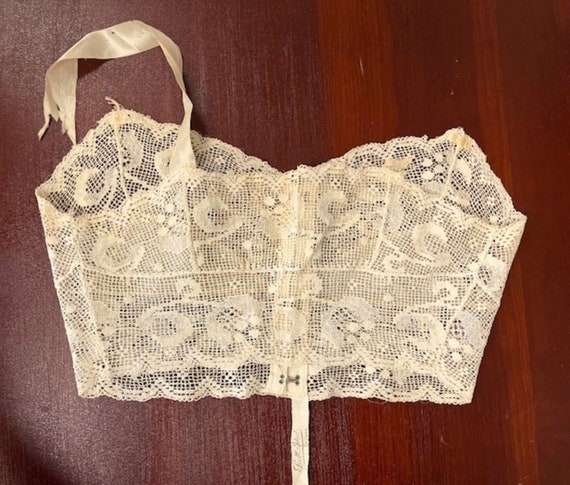 Antique Camisole Early 1900’s Silk & Lace - image 2