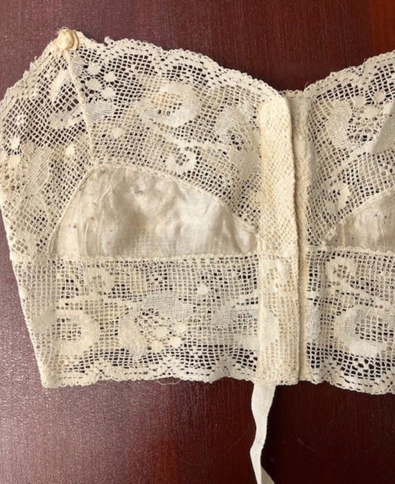 Antique Camisole Early 1900’s Silk & Lace - image 4