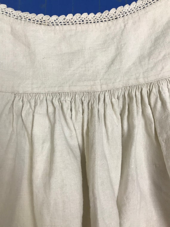Antique French Linen Nightgown Monogrammed - image 5