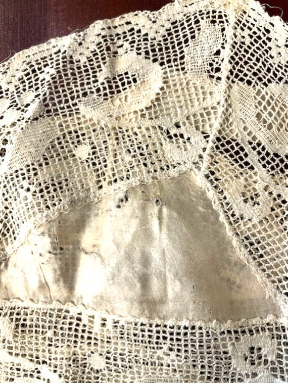 Antique Camisole Early 1900’s Silk & Lace - image 10