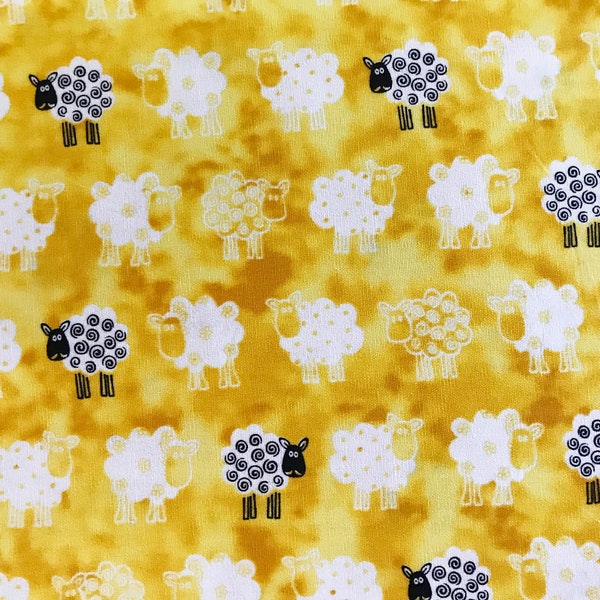 Clear Water Quilt Fabric Sheep Yardage