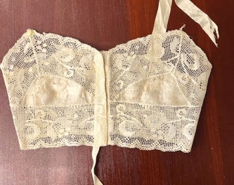 Antique Camisole Early 1900’s Silk & Lace