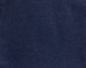 Denim Dark Blue Fabric Yardage, Wide