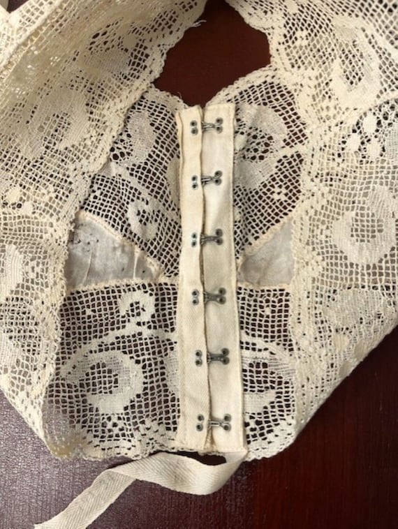Antique Camisole Early 1900’s Silk & Lace - image 7