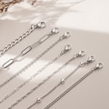 Waterproof Anklet, Non Tarnish Anklet, Dainty Beach Jewelry, Minimalist Layering Ankle Bracelet, Vacation Gift for Her