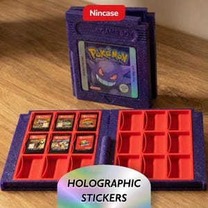 Ectoplasma Pokémon Étui Jeux | Nintendo Switch 2 3DS DS | Style Rétro Game Boy