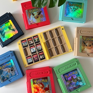 Individuelle Nintendo Switch Spielehülle Pokémon | Personalisiertes Geschenk für Pokémon-Fans | 3D-gedruckte Aufbewahrung