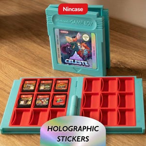 Celeste Nintendo Switch 2/Switch/3DS/2DS/DS Game Boy Hülle Retro | 18/12 Spiele Cartridge