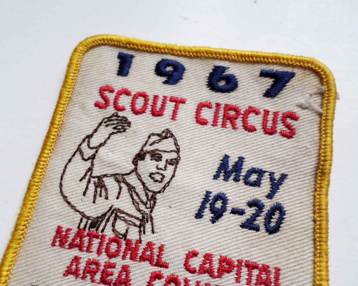 Vintage Boy Scouts Patch, 1967 Scout Circus Pocket Patch, National