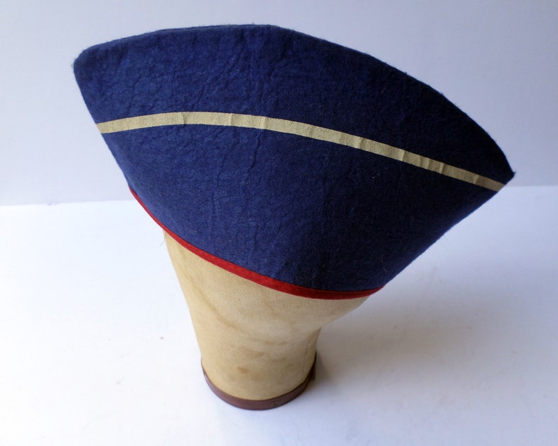 Vintage AAA School Safety Patrol Felt Hat, 1950s Crossing Guard Hat, Unusual AAA Memorabilia image 2