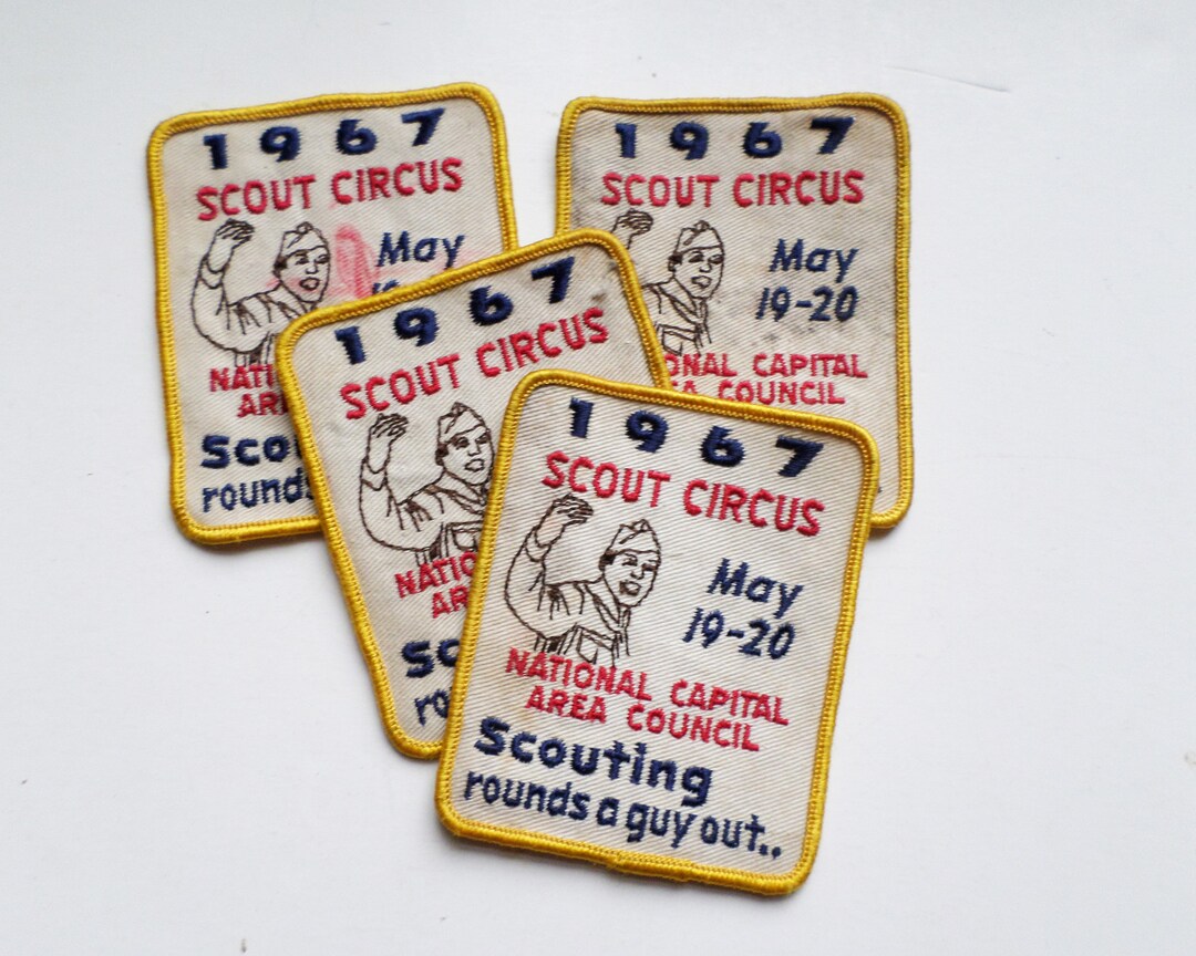 Vintage Boy Scouts Patch, 1967 Scout Circus Pocket Patch, National