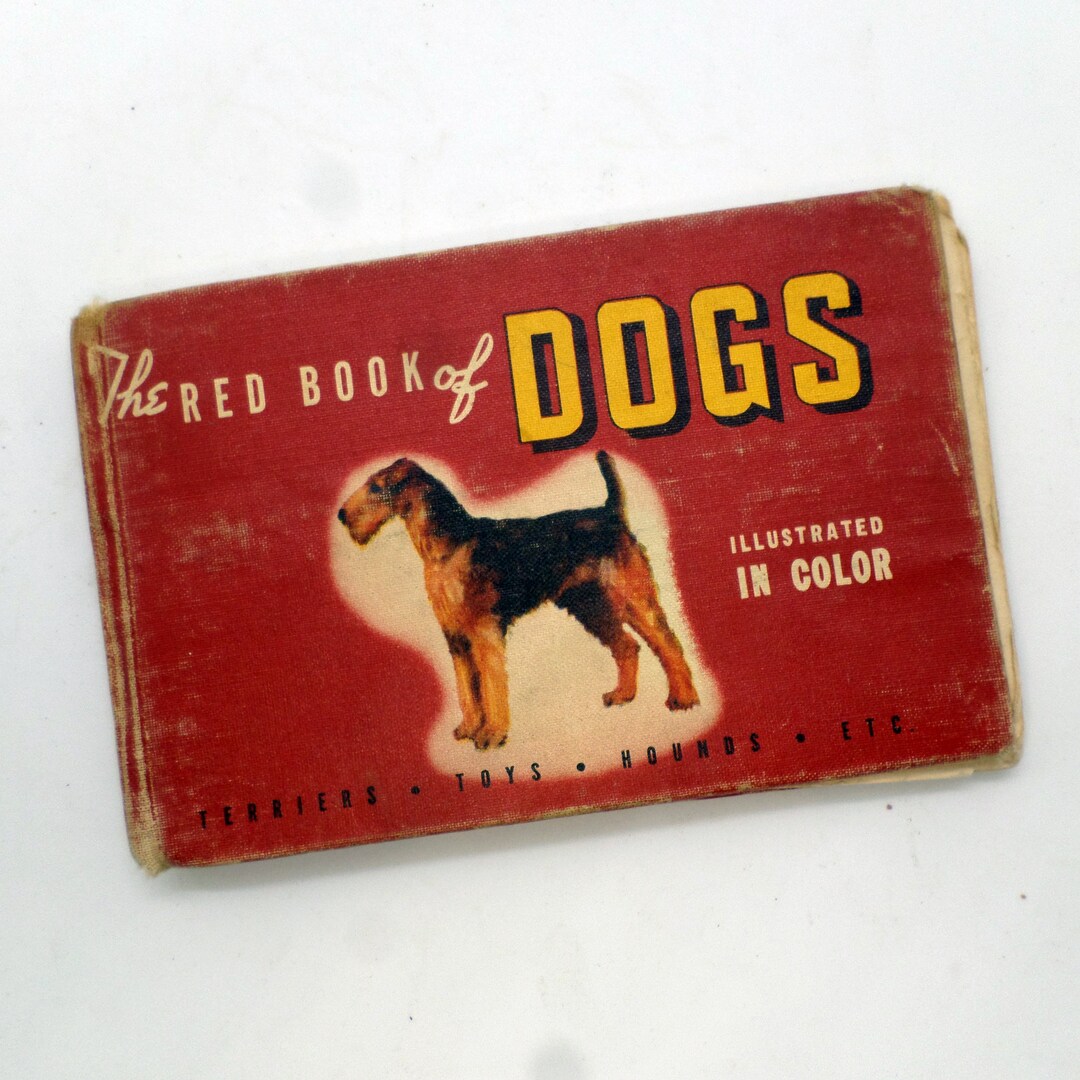 Vintage the Red Book of Dogs, 1941 Dog Book, - Etsy