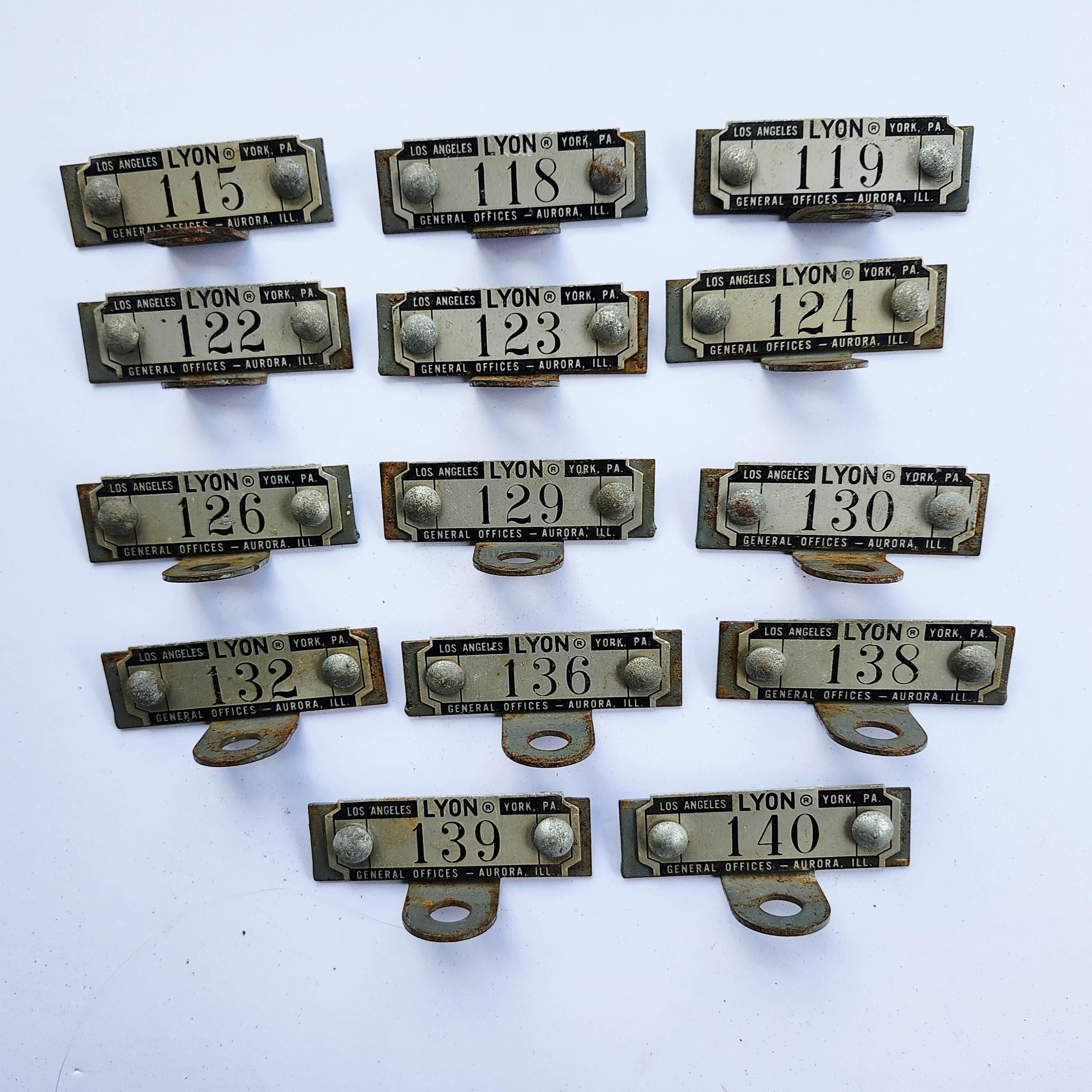 Locker Tags Vintage Metal - Etsy
