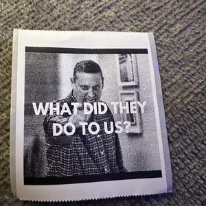 ITYSL "Wat hebben ze met ons gedaan?" | Lofi labeltape sticker