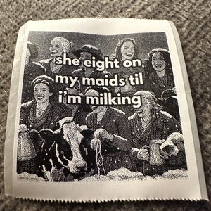 Eight Maids A' Milkin' | Ruban adhésif autocollant Lofi