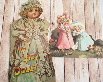 Vintage Doll Book, with Free Vintage Hallmark Card, My Lady Dolly