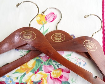 3 Laura Ashley Wood Hangers, Full Size