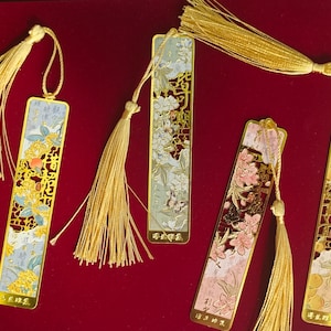Personalized Hollowed-out bookmarks, exquisite ancient-style metal bookmarks, classical Chinese-style Monet-Inspired，Gift for Readers custom