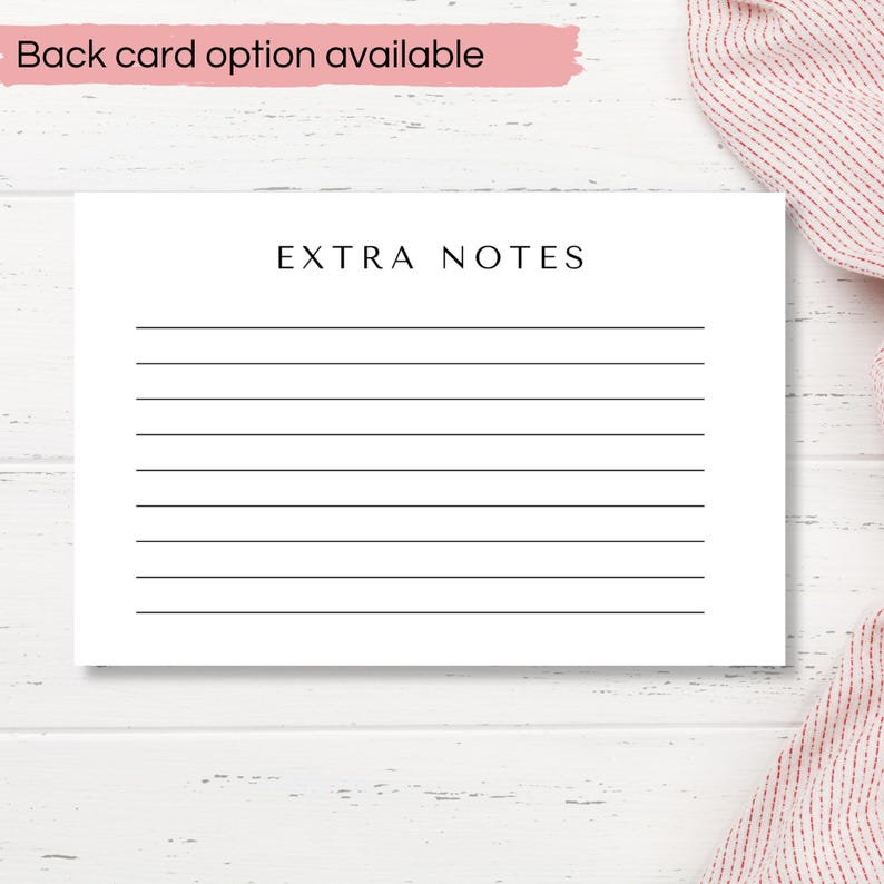 Customizable Recipe Card Template Classic 4x6 Canva Template