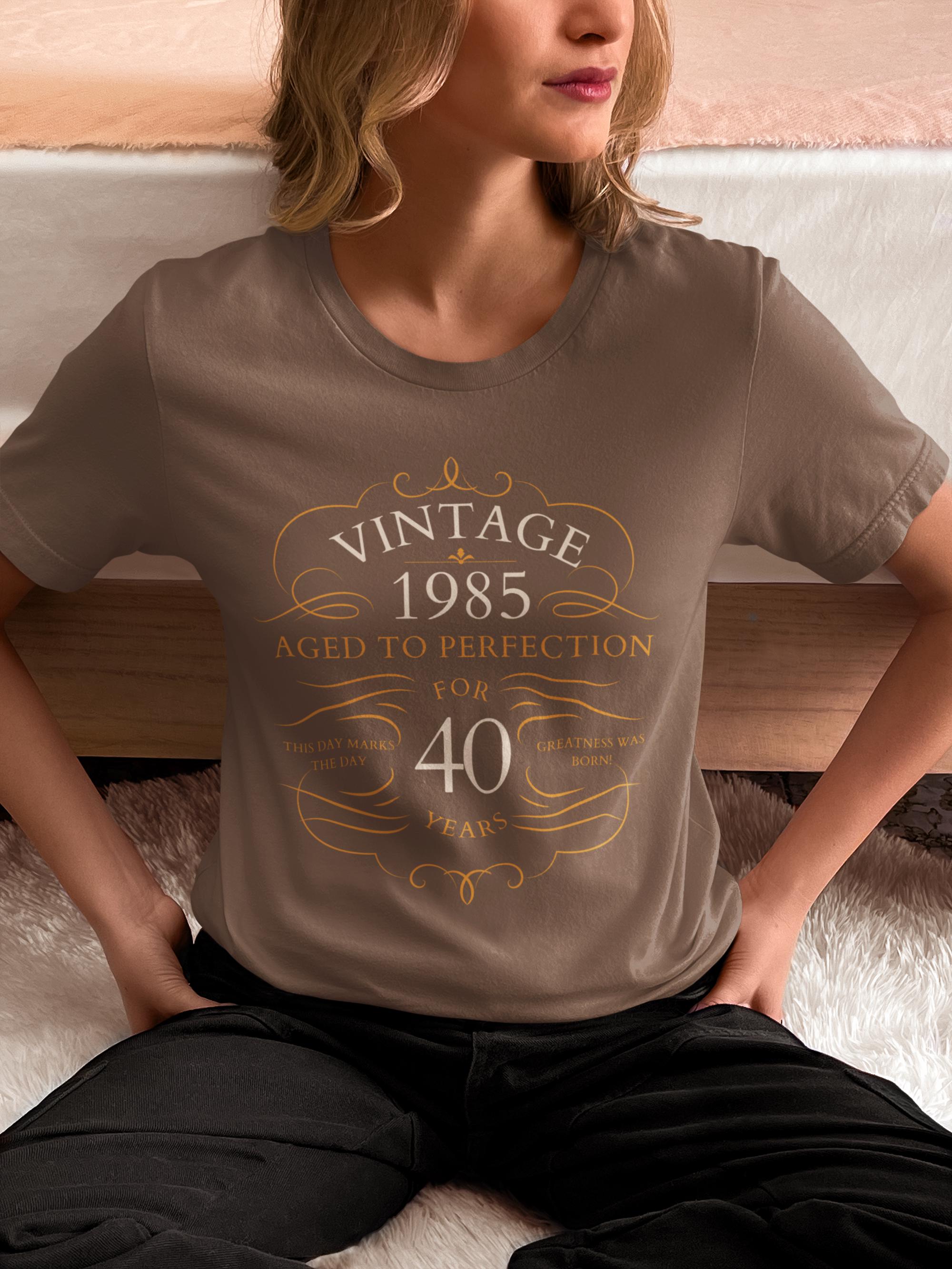 Vintage 1985 Edition 40th Birthday Comfort Colors T-shirt, Milestones Birthday Unisex Tee, Retro Edition Shirt for Men and Women, Gift for