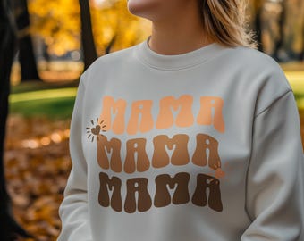 Groovy Mama Sweatshirt, Vintage Style Mother's Day Jumper