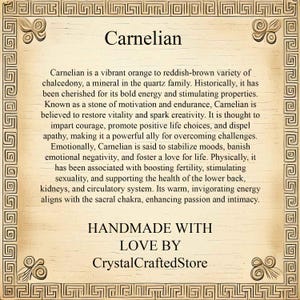Handmade Carnelian Bracelet: 8mm Gemstone Beads for Energy & Creativity image 9