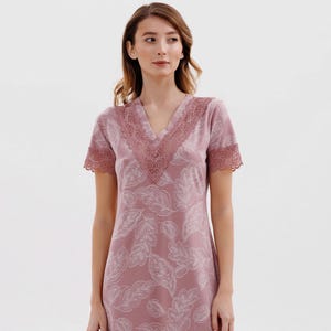 Cotton Sleepwear, Nightdress, Sleepshirt, Homewear, Romantic Nightgown, Sleep Dress, Cotton Nightgown, Cotton Nightdress, Pajamas