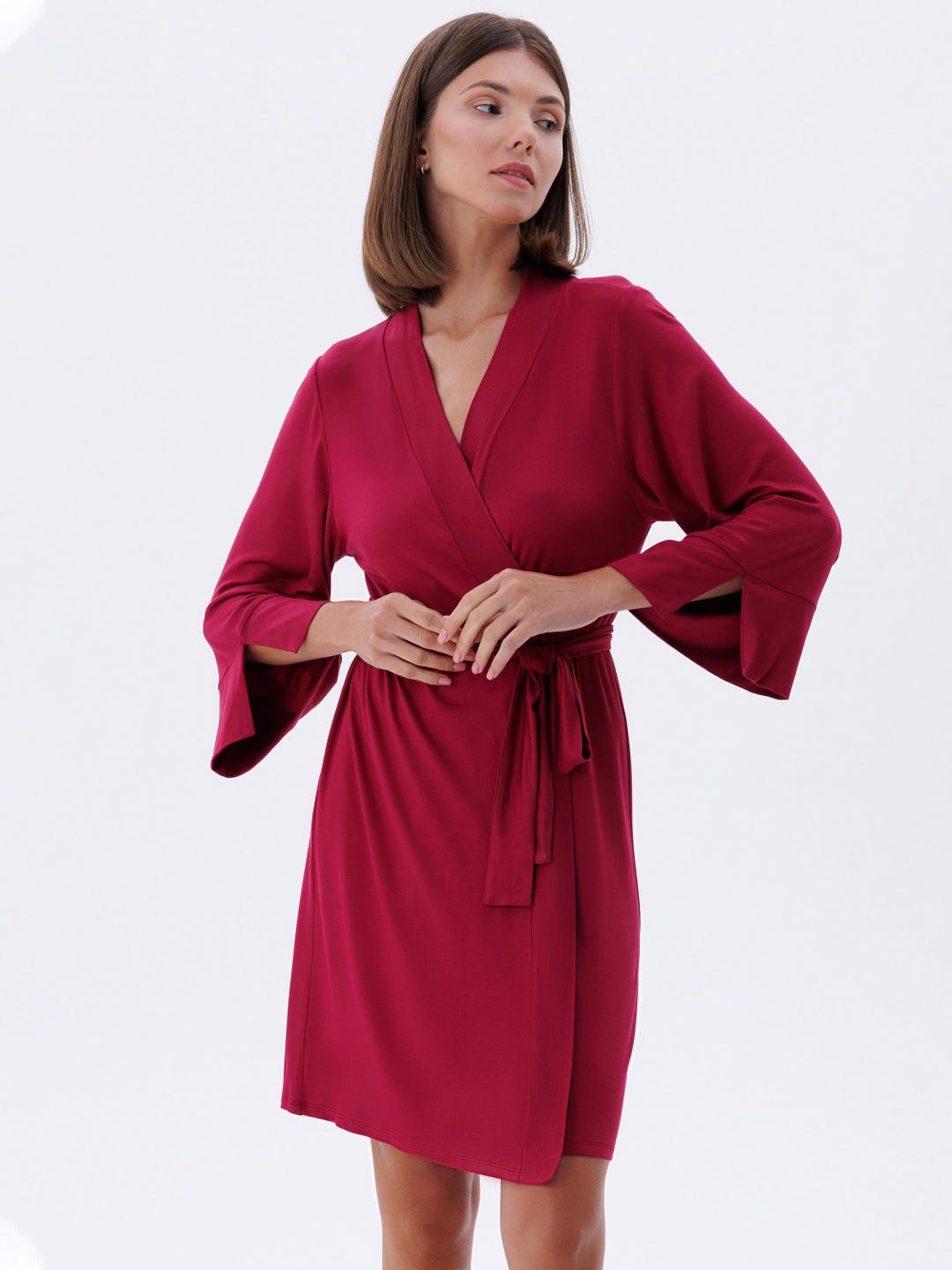 Burlesque Robe, Elegant Robe, Boudoir Robe, Viscose Dressing Gown ...