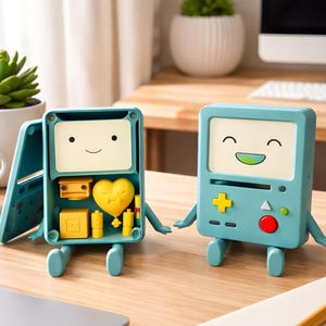 Lifesize BMO Interactive Display Figure – Magnetic Faces, 3D Printed With BMO Internals