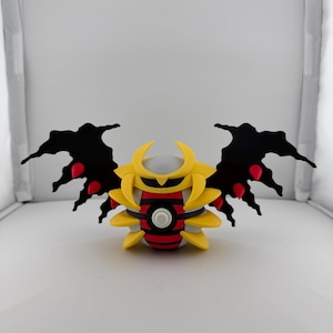 Giratina #0487 Pokémon | 3D-utskrivna N3D Pokébollar med klickknapp