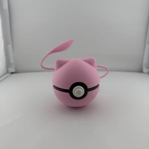 Mew #0151 Pokémon | 3D-utskrivna N3D Pokébollar med klickknapp