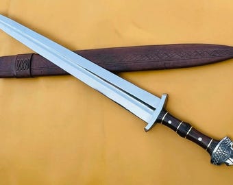 26-Inch blade Viking-Style Sword – Hand-Forged Balanced Blade – Ready for Display or Use- Gifts