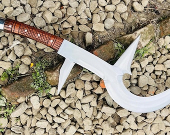 16&quot; blade Hunga Munga Handmade African Throwing tool-Outdoor use- Bush Cleaning- Camping tool-Carbon Steel Blade-Best Gift for Men