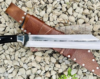 15 inches blade Viking seax- High carbon steel - Hand forged - Gifts - Gift for him - Camping and Outdoor tool