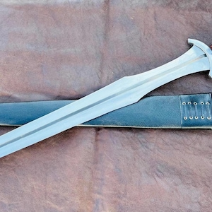 Spada greca di Achille con lama da 25 pollici - Replica della spada - Fatta a mano in Nepal - Molla a balestra - Affila - Regali di nozze - Regalo per lui