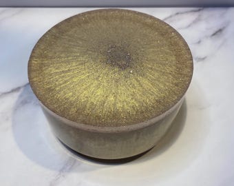 Handcrafted Resin Trinket Jar: Decorative Jewelry Storage
