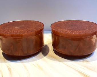 Handcrafted Resin Storage Jar, Matching Trinket Keeper, Custom Color Available