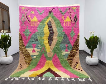 Handmade Pink Berber Rug – Authentic Moroccan Wool Rug
