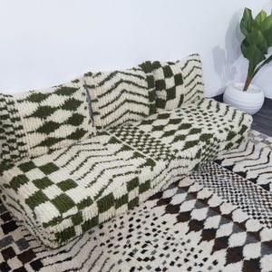 AANBEVOLEN Marokkaanse vloerbankhoezen - 4,5,6 en 7 ft (120/150/180/210 x 70 x 20 cm) ongevulde complete set lang vloerkussen