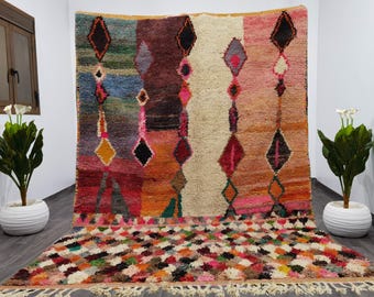 Multicolor Boujad Rug – Handmade Moroccan Berber Carpet